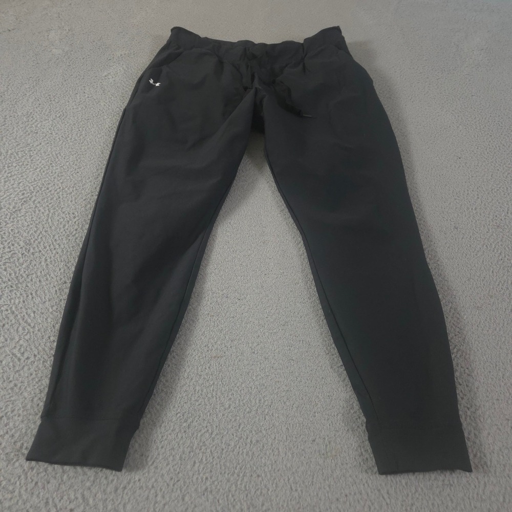 Under Armour Pants Womens Large Black Vanish Jogger Tapered Leg Activewear Gym